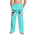 thumbnail image 1 of Boys 3D Cartoon Face Print Pants Funny Novelty Joggers for Kids Soft Polyester Spandex Pockets Elastic Waistband Casual Lounge Wear Green,Size 13 T, 1 of 9