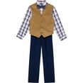 thumbnail image 1 of Boys 4-12 IZOD Vest, Shirt, Pants & Tie Set Color: Gold Size: 10, 1 of 4