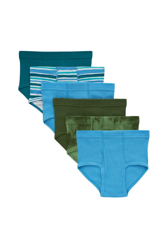Boys 4-20 Hanes Ultimate® 6-Pack Pure Comfort Brief Underwear Set Color: Multi Size: MD