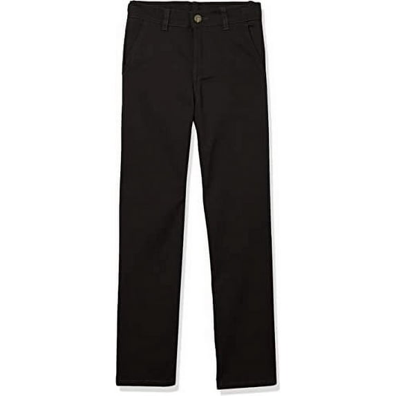 Boys 4-20 IZOD Flat Front Comfort Waistband Pants in Regular, Slim & Husky Color: Black Size: 6