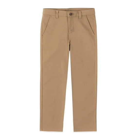 Boys 4-20 IZOD Flat Front Comfort Waistband Pants in Regular, Slim & Husky Color: Light Pastel Brown Size: 12 SLIM