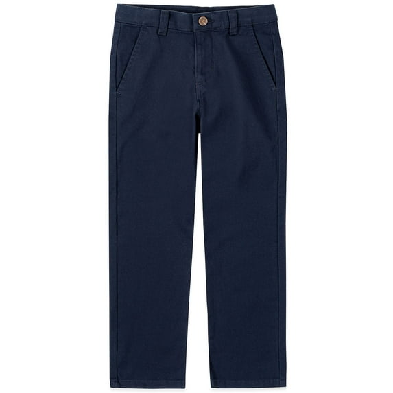 Boys 4-20 IZOD Flat Front Comfort Waistband Pants in Regular, Slim & Husky Color: Navy Size: 10 SLIM