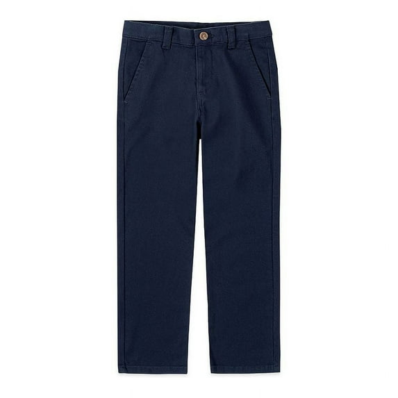 Boys 4-20 IZOD Flat Front Comfort Waistband Pants in Regular, Slim & Husky Color: Navy Size: 12 SLIM