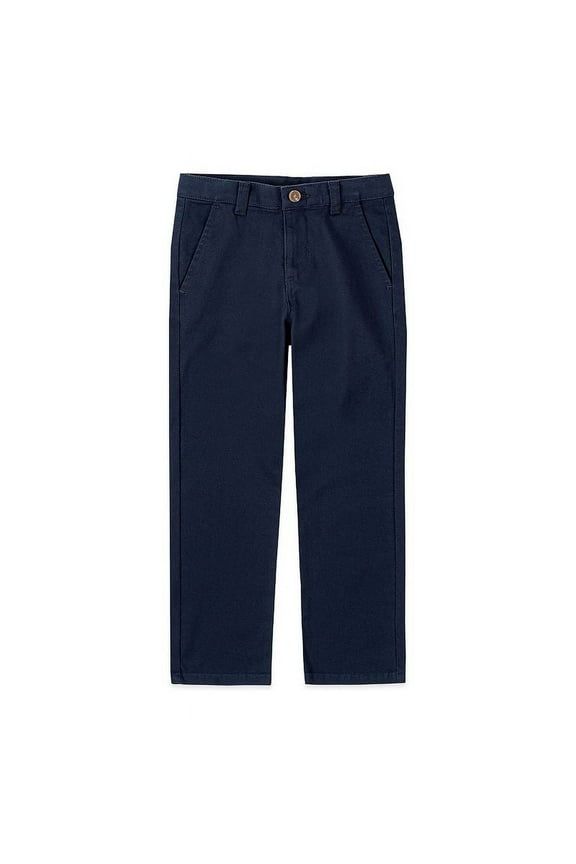 Boys 4-20 IZOD Flat Front Comfort Waistband Pants in Regular, Slim & Husky Color: Navy Size: 12 SLIM