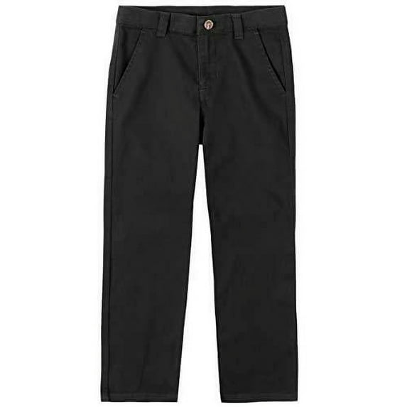 Boys 4-20 IZOD Flat Front Comfort Waistband Pants in Regular, Slim & Husky Color: Black Size: 12 SLIM