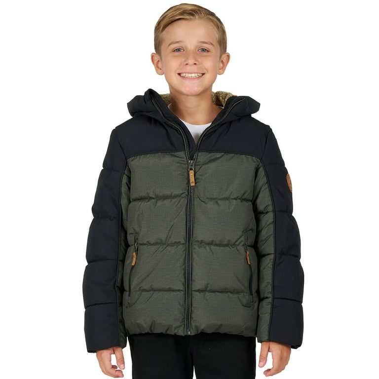 Boys 4 20 ZeroXposur Avalanche Fleece Lined Hooded Puffer Jacket Walmart