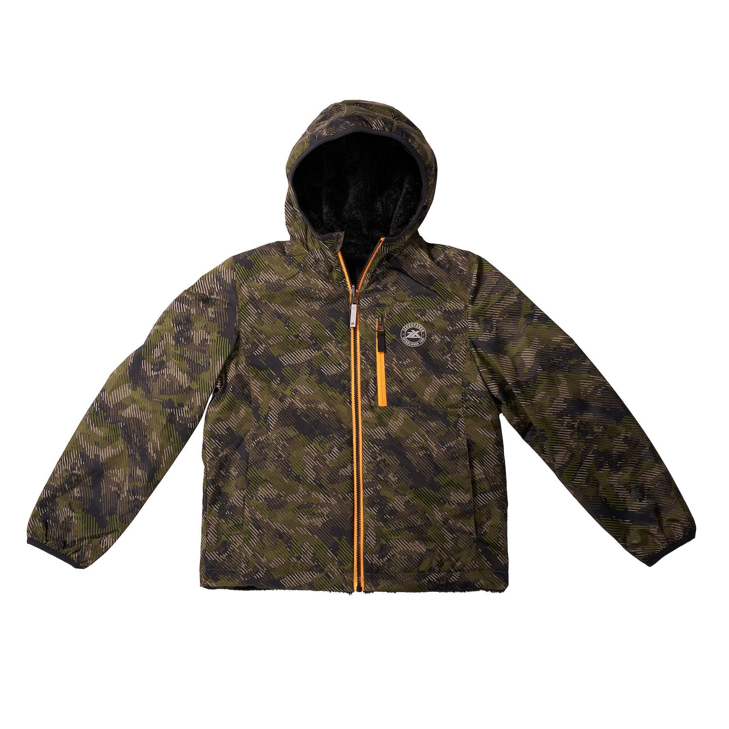 Boys 4-20 ZeroXposur Fuzzy Reversible Jacket Color: Black Boys 4-20 ZeroXposur Fuzzy Reversible Jacket Color: Black