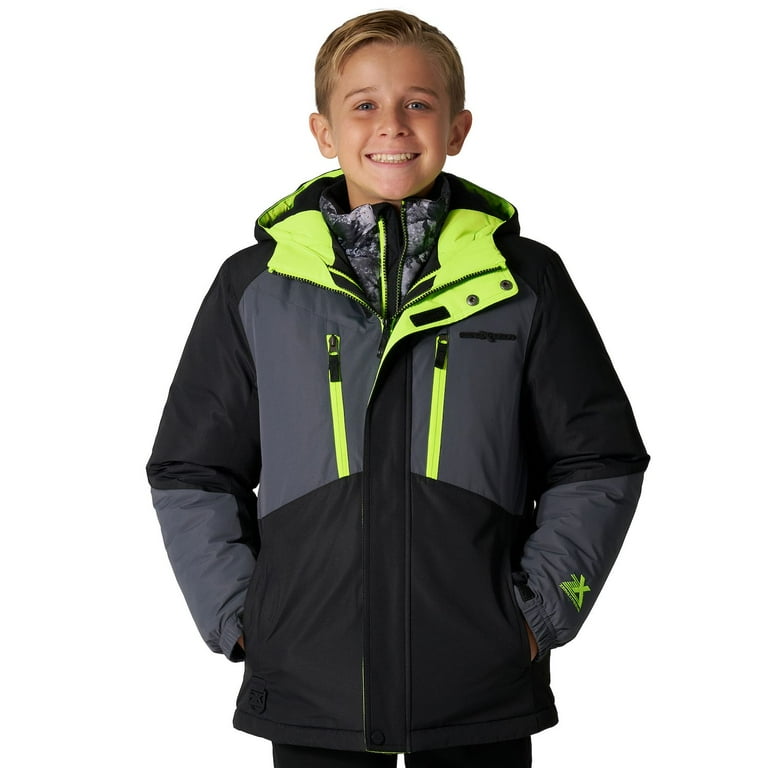 Boys 4-20 ZeroXposur Thruster 3-in-1 System Jacket Color: Iron