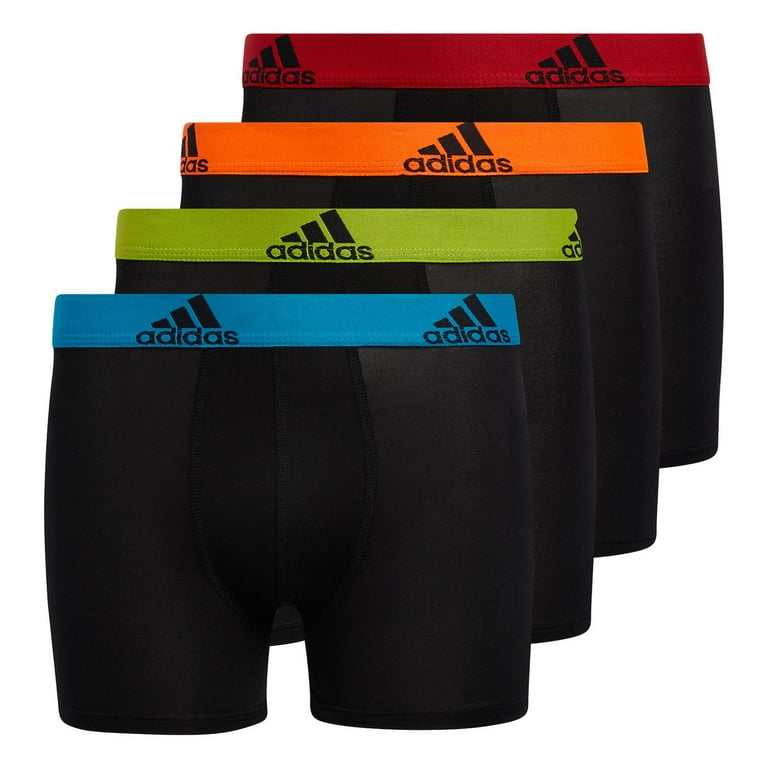 Boys 4 20 adidas Performance 4 Pack Boxer Briefs Color Black Multi Color Size X LARGE Walmart