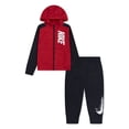 thumbnail image 1 of Boys 4-7 Nike Colorblock Therma-FIT Jacket & Pants 2-Piece Set Color: Black Red Heather Size: 6, 1 of 4