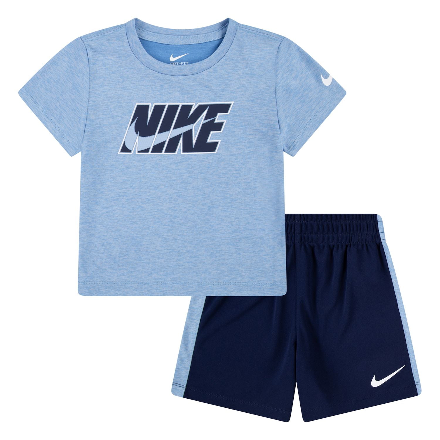 Crew Kids Heathered Set - Blue Crew Kids Heathered Set - Blue