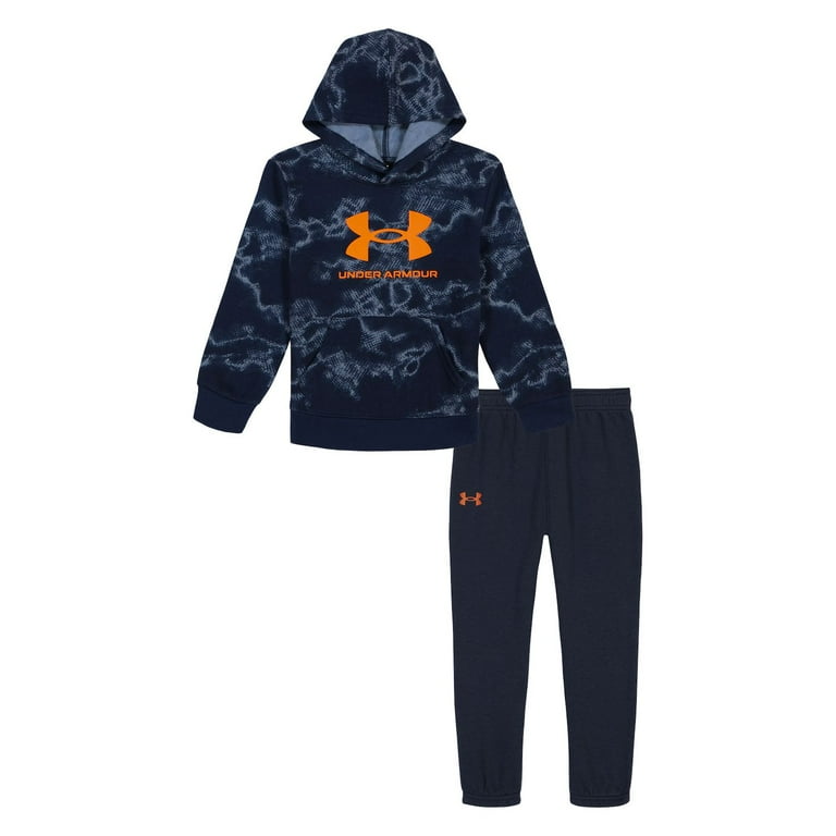 Boys 4 7 Under Armour Under Rival Tide Hoodie Joggers Set Color Midnight Navy Size 5