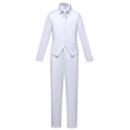 thumbnail image 1 of Boys 4-Piece Formal Wear Set Suit Vest Shirt Pants Tie Perfect for Wedding Pageboy Coming of Age Ceremony or Graduation Performance, 1 of 6