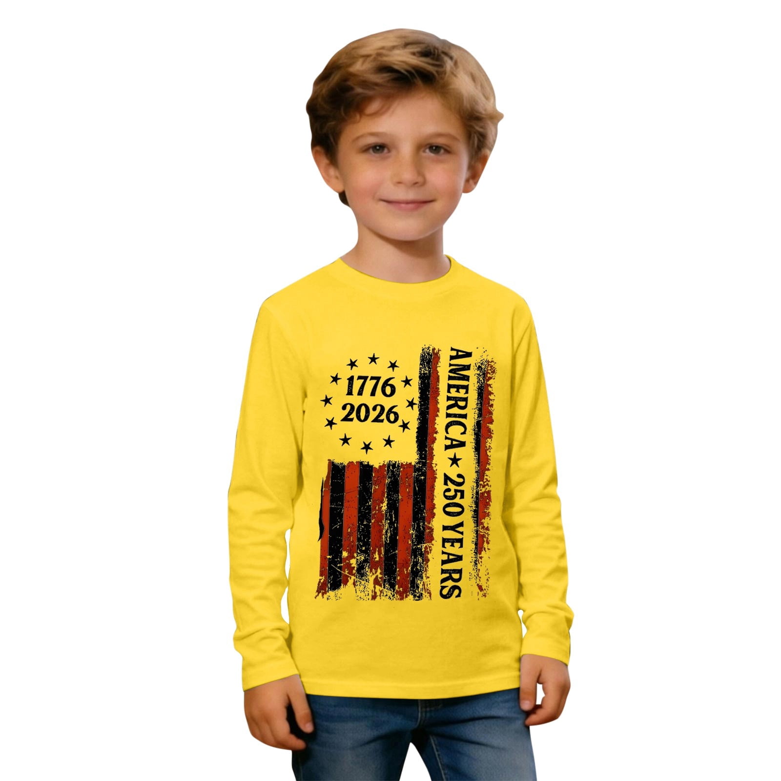Boys 4th of July Shirt American Flag T-Shirts USA Star Stripes Graphic ...