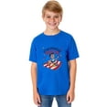 thumbnail image 1 of Star-Spangled Snack King Boys' 4th of July Short-Sleeve Parody Funny T-Shirt, 1 of 5