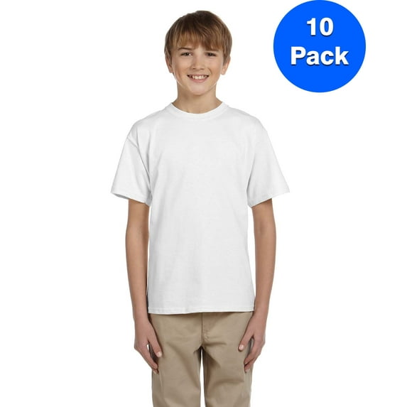 Boys 5.2 oz., 50/50 ComfortBlend EcoSmart T-Shirt 5370 (10 PACK)