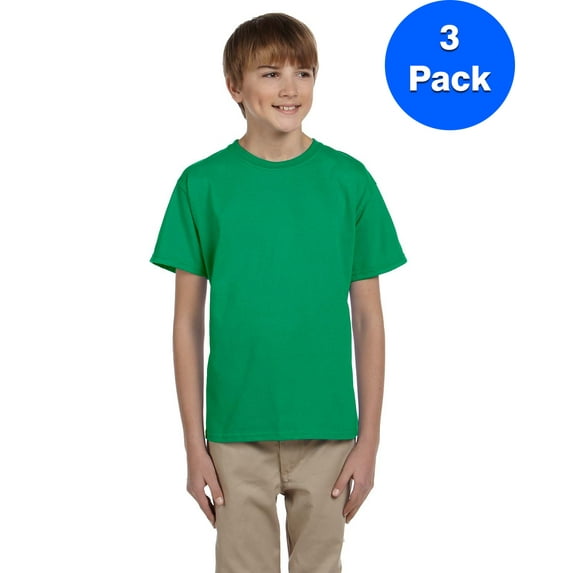 Boys 5.2 oz., 50/50 ComfortBlend EcoSmart T-Shirt 5370 (3 PACK)