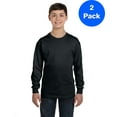 thumbnail image 1 of Boys 5.3 oz. Heavy Cotton Long-Sleeve T-Shirt 2 Pack, 1 of 2