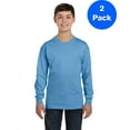 thumbnail image 1 of Boys 5.3 oz. Heavy Cotton Long-Sleeve T-Shirt 2 Pack, 1 of 2