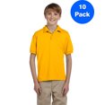thumbnail image 1 of Boys 5.6 oz. DryBlend 50/50 Jersey Polo 10 Pack, 1 of 2
