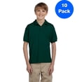 thumbnail image 1 of Boys 5.6 oz. DryBlend 50/50 Jersey Polo 10 Pack, 1 of 2