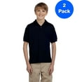 thumbnail image 1 of Boys 5.6 oz. DryBlend 50/50 Jersey Polo 2 Pack, 1 of 2