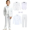 thumbnail image 1 of Boy's 5-Piece Tuxedo Set – White, 16, 1 of 7