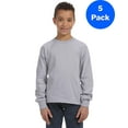 thumbnail image 1 of Boys 5 oz. HD Long-Sleeve T-Shirt 4930B (5 PACK), 1 of 3