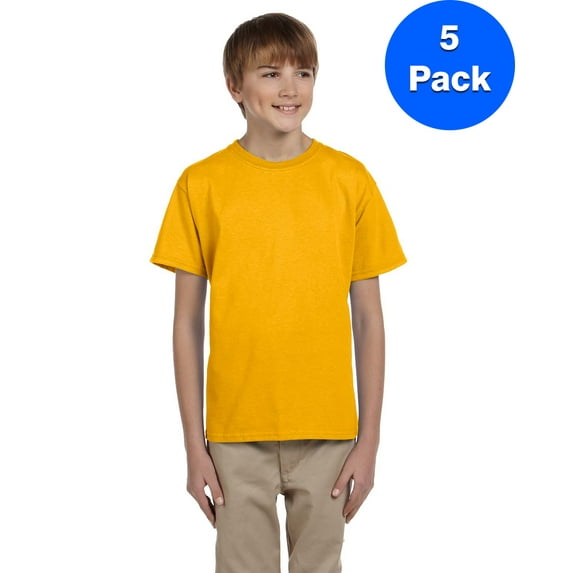 Boys 6.1 oz. Ultra Cotton T-Shirt 5 Pack