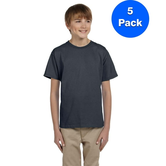 Boys 6.1 oz. Ultra Cotton T-Shirt 5 Pack