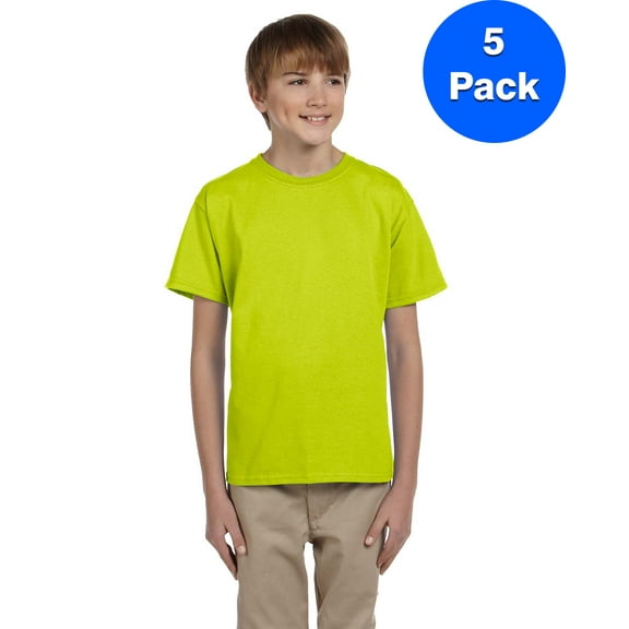 Boys 6.1 oz. Ultra Cotton T-Shirt 5 Pack