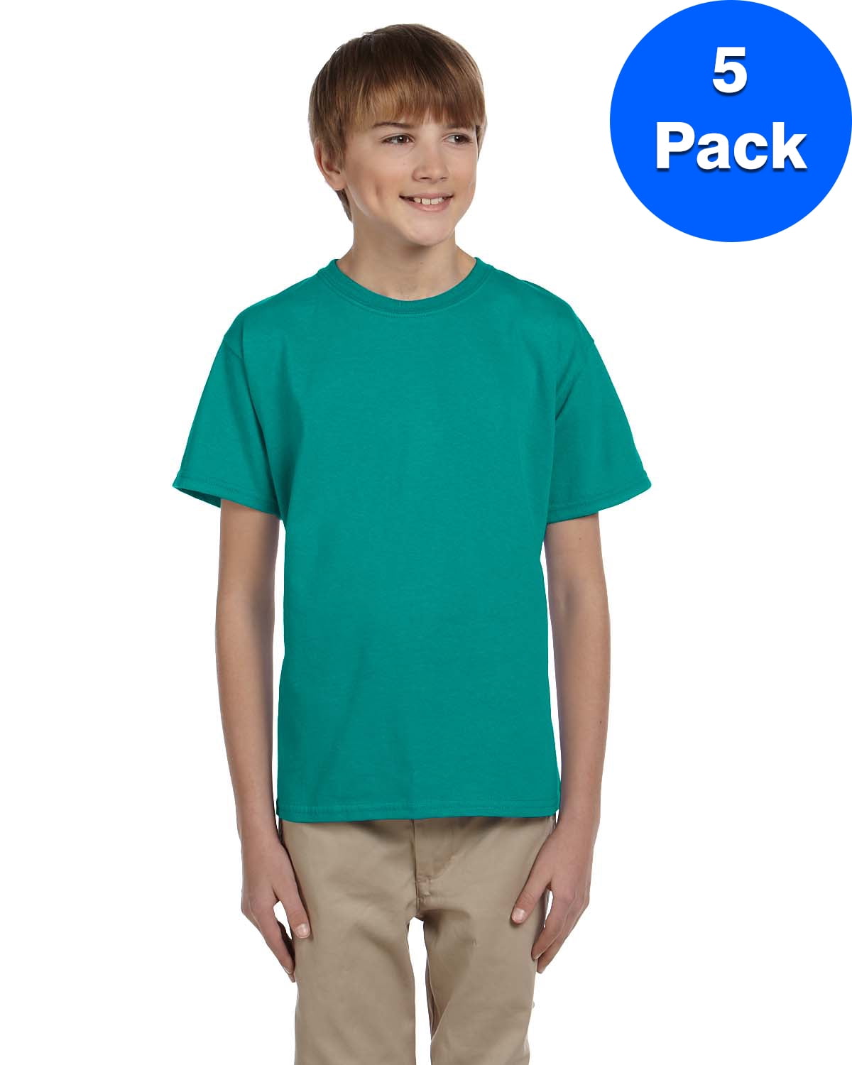 Boys 6.1 oz. Ultra Cotton T-Shirt 5 Pack