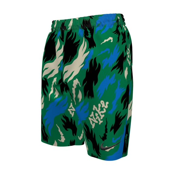 Boys 6-20 Nike Ghost Camo Volley Swim Trunks Color: Green Size: M(10-12)