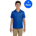 thumbnail image 1 of Boys 6.5 oz. DryBlend Pique Sport Shirt 3 Pack, 1 of 2