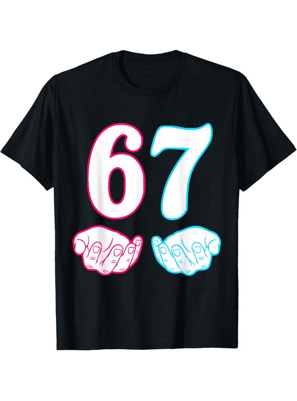 Boys 67 Graphic T-Shirt, Short Sleeve Casual Tee for Kids