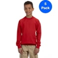 thumbnail image 1 of Boys 7.75 oz. Heavy Blend? 50/50 Fleece Crew 5 Pack, 1 of 2