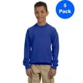 thumbnail image 1 of Boys 7.75 oz. Heavy Blend? 50/50 Fleece Crew 5 Pack, 1 of 2