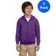 thumbnail image 1 of Boys 7.75 oz. Heavy Blend 50/50 Full-Zip Hood 2 Pack, 1 of 2