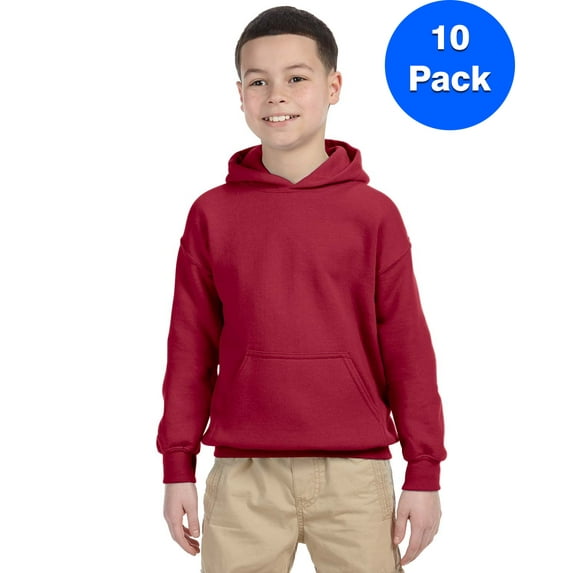 Boys 7.75 oz. Heavy Blend? 50/50 Hood 10 Pack