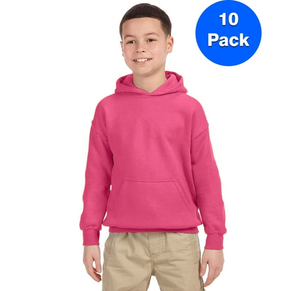 Boys 7.75 oz. Heavy Blend? 50/50 Hood 10 Pack