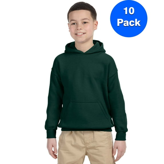 Boys 7.75 oz. Heavy Blend? 50/50 Hood 10 Pack