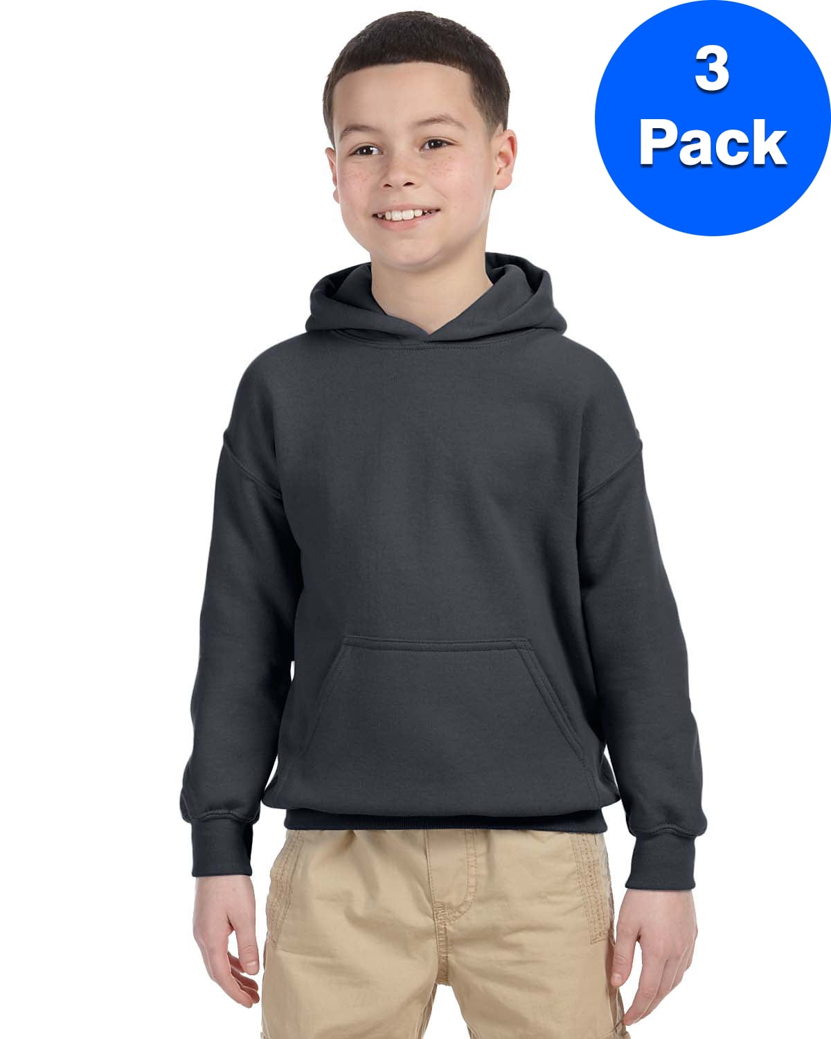Boys 7.75 oz. Heavy Blend? 50/50 Hood 3 Pack