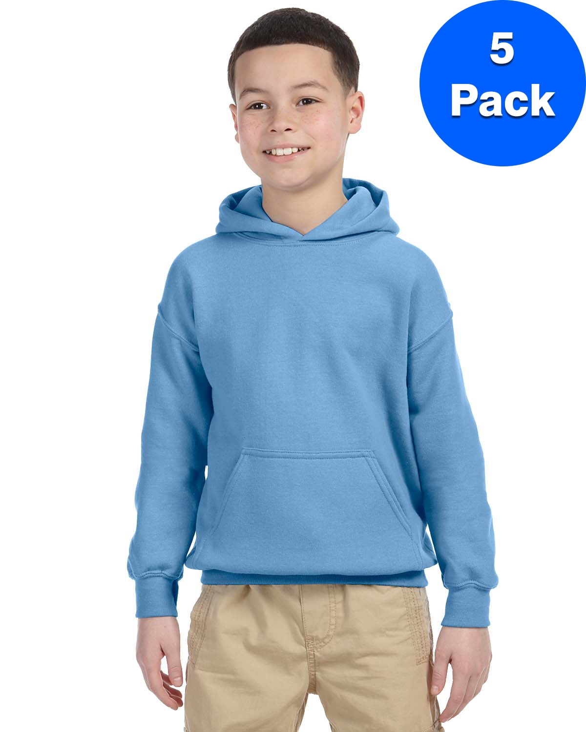 Boys 7.75 oz. Heavy Blend? 50/50 Hood 5 Pack