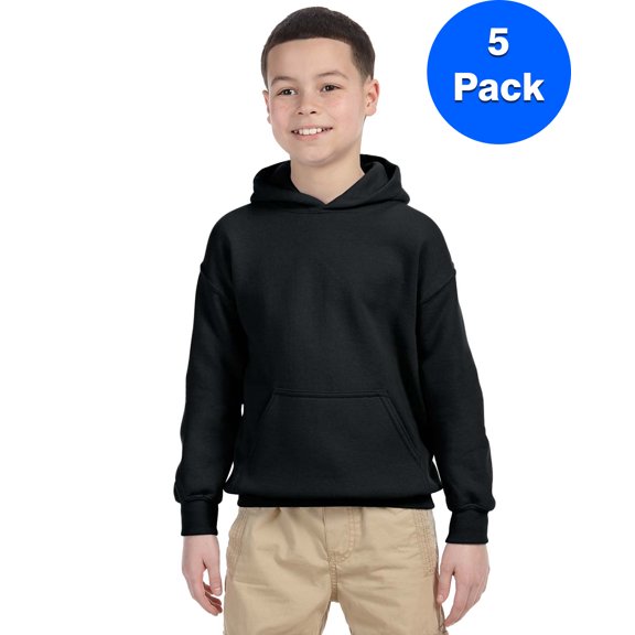 Boys 7.75 oz. Heavy Blend? 50/50 Hood 5 Pack