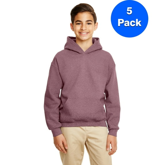 Boys 7.75 oz. Heavy Blend? 50/50 Hood 5 Pack