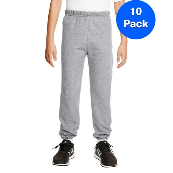 Boys 7.75 oz. Heavy Blend? 50/50 Sweatpants 10 Pack