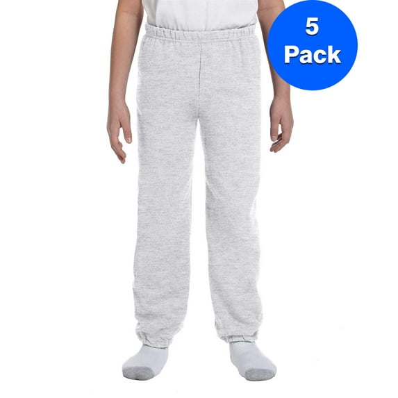 Boys 7.75 oz. Heavy Blend? 50/50 Sweatpants 5 Pack