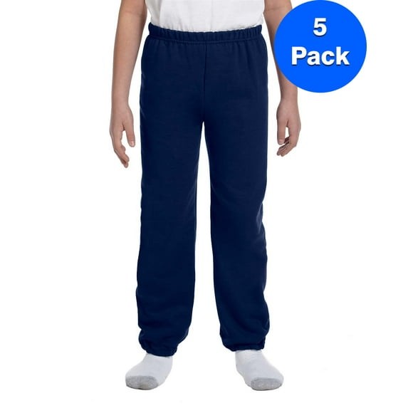 Boys 7.75 oz. Heavy Blend? 50/50 Sweatpants 5 Pack