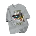 thumbnail image 1 of Boys T Shirts Boys Graphic Tees Short Sleeve Funny Fishing Pattern Summer Tops for 8-12 Years, 1 of 7