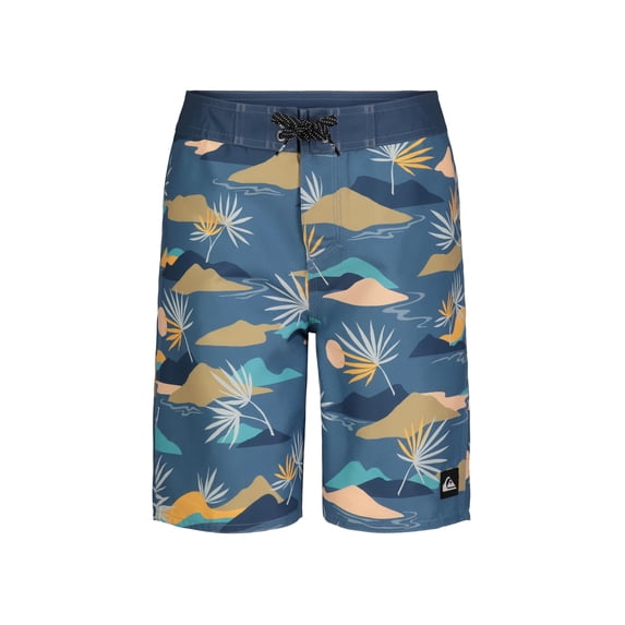 Quiksilver Boys' Boardshorts with UPF 50+ Sun Protection, Quick Dry, Blue, 18